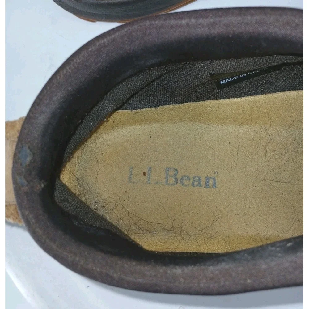 Vintage L L Bean Mens Duck Boots/shoes Tan Leather Low Top Snow Waterproof 12 C1